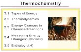 3 - Thermochemistry (3.1 - 3.2)
