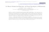 A Short Historical Review of Fast Pyrolysis of Biomass