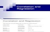 Lecture 7 Regression and Correlation