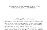 Topic 2 Developmental Stages of Writing