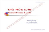 KHỐI PHỔ LC MS mass spectrometry LC MS