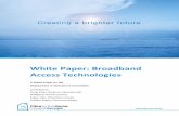 White Paper Broadband Access Technologies