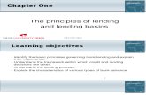 The principles of lending and lending basics