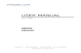 Gb 650 User Manual