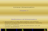 Chapter 3 Linear Kinematics