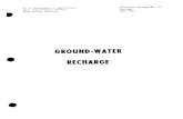 Ground Water Recharge