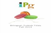 IPG Fall 2014 Bilingual Turkish Titles