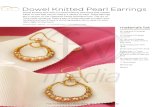 Dowel Knit Pearl Earrings