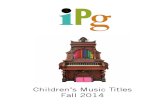 IPG Fall 2014 Children's Music Titles
