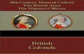 British Army - His Majesty's Officers 1730 - 1785