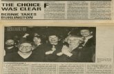The Choice Was Clear: Bernie Takes Burlington | Vanguard Press | Mar. 4, 1983
