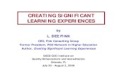 Creating Significant Learning Fink