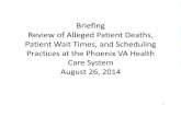 Briefing--Review of Alleged Patient Deaths