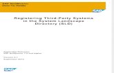 Third-Party Systems in the System Landscape Directory (SLD)