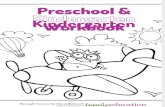 Preschool & Kindergarten Work Book