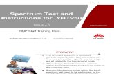 Spectrum Test and Instructions for YBT250
