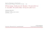 Pricing Interest Rate-Sensitive Credit Portfolio Derivatives