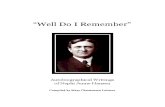Well Do I Remember--Autobiographical Writings of Nephi Jenne Hansen