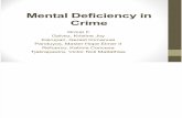 Mental Deficiency in Crimes