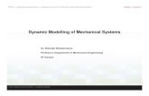 dynamic modelling of mechanical system