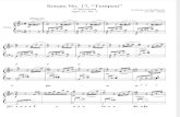 Beethoven's, The Tempest - Sheet Music