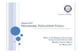 Provisional Population Total Census 2011