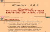 Response Spectrum Method of Analysis