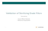 Validation Sterilizing Grade Filters
