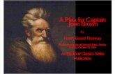 Plea for Captain John Brown
