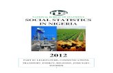 NBS Social_Statistics in Nigeria 2012-Part II (Legislature, Communications, Transportation, Energy, Judiciary & Tourism)