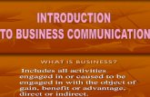 Intro to Business Comm