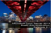 Microsoft Lync Server 2013 - Basic Administration Release 2_1