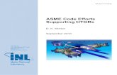 ASME Code Efforts Supporting HTGRs
