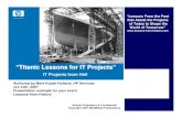 Sample Short - IT Lessons From Titanic for Projects v1