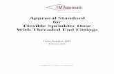 FM Approval Standard for Flexible Sprinkler Pipes