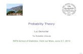 Probability Theory 2013