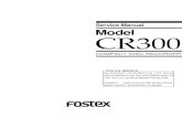 Fostex Cr300 Service Manual