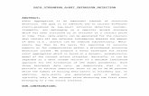 JAVA- Data Streaming Alert Intrusion Detection