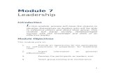 Module 7 - LEADERSHIP Revised Dec 19