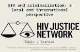 NHIVNA: HIV and Criminalisation - A Local and International Perspective