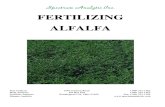 Fertilizing Alfalfa