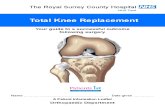 Total Knee Replacement - Patient Information Booklet
