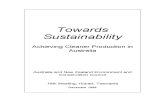 Towards Sustainability Achieving Cleaner Production Australia 199812