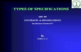 Course Presentations 7 3 Types of Specifications