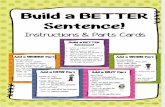 Student Activity - Build a Better Sentence Cards - Upper Elementary/Middle Common Core