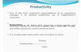 SE 201 Chapter 5 Productivity and Work Measurement