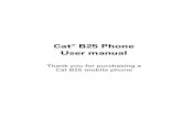 Cat B25 Smartphone User Manual