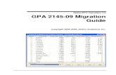 GPA 2145-09 Migration Guide