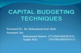 Asghar Capital Budgeting