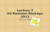 H2 Revision Lecture